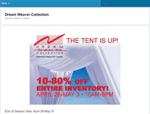 Tablet Screenshot of dreamweavercollection.com
